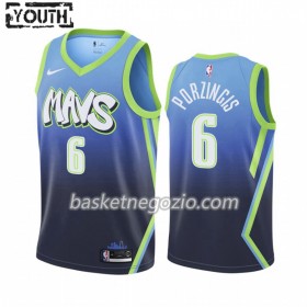 Canotte Bambino Dallas Mavericks Kristaps Porzingis 6 2019-20 Nike City Edition Swingman
